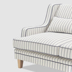 Bondi Hamptons 2 Seat Sofa Blue/White Pin Stripe