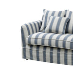 Slip Cover Only - Byron Hamptons 2.5 Seat Sofa Blue Sky