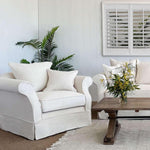 Slip Cover Only - Avalon Hamptons Armchair Ivory