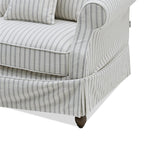 Slip Cover Only - Avalon Hamptons 3 Seat Sofa Stone Stripe