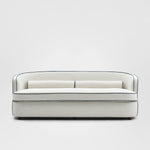 Brighton Hamptons 3 seat sofa Ivory with blue piping