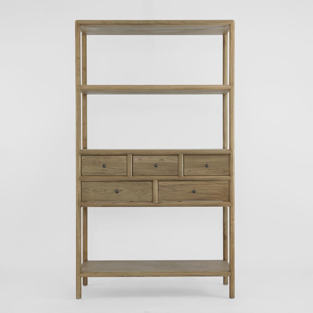 Cambridge 5 Drawer Shelf Elm Natural