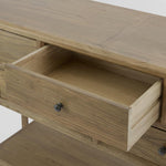 Cambridge 7 Drawer Console Elm Natural