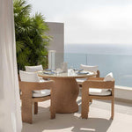 Cassius Outdoor Occasional Dining Chair Natural