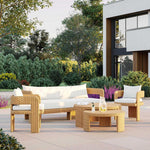 Cassius Outdoor Occasional Dining Chair Natural