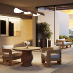 Cassius Round Dining Table Natural Outdoor 120cm