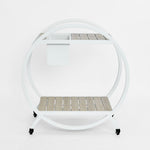 Ryder Bar Cart White Outdoor