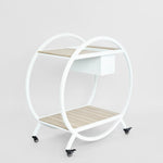 Ryder Bar Cart White Outdoor