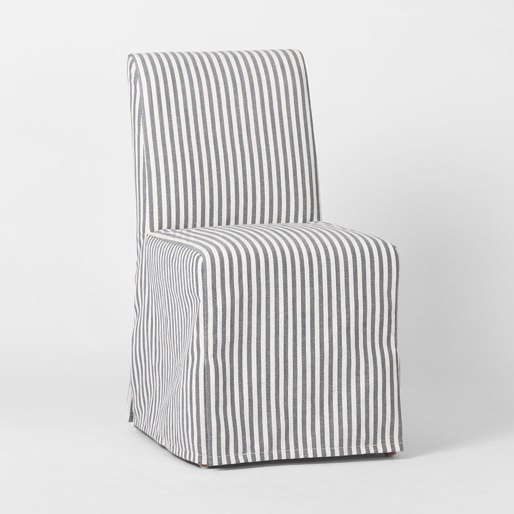 Slip Cover Only - Clifton Dining Chair Blue Stripe