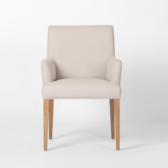 Clifton Dining Chair w/ Arms Beige