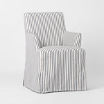 Slip Cover Only - Clifton Dining Chair W/Arms Blue Stripe
