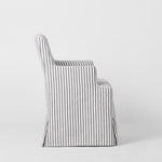 Slip Cover Only - Clifton Dining Chair W/Arms Blue Stripe
