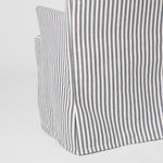 Slip Cover Only - Clifton Dining Chair W/Arms Blue Stripe
