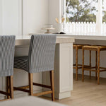 Slip Cover Only - Clifton Counter Stool Blue Stripe