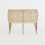 Charlotte Rattan Bench Seat Natural Whitewash
