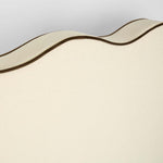 Avoca Bedhead King Ivory with Chocolate Piping