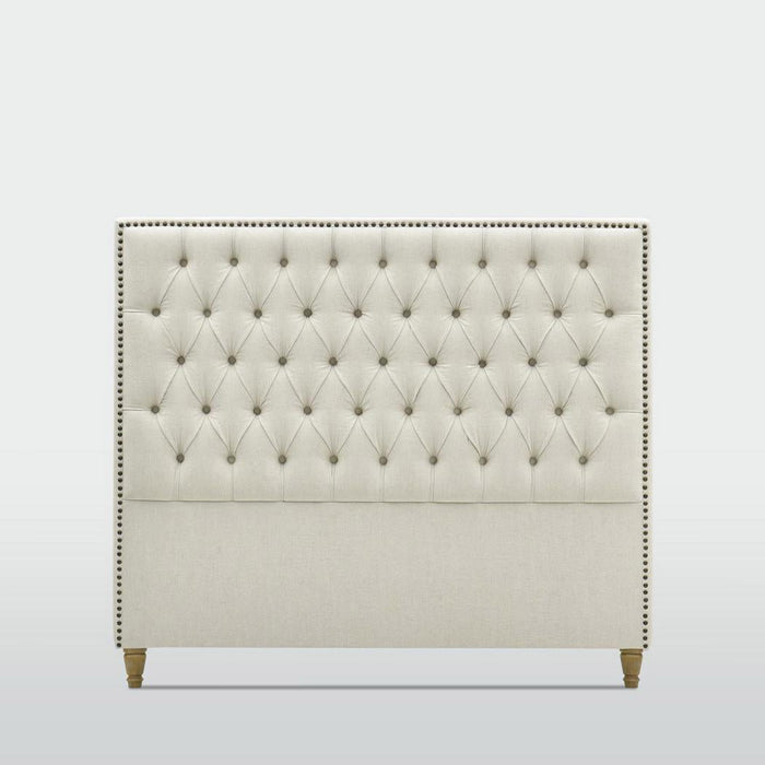Queenscliff Tufted Bedhead Queen Beige