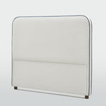 Brighton Bedhead King Ivory with Blue piping