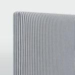 Newport Bedhead Queen White & Blue Pin stripe