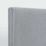 Newport Bedhead King White & Blue Pin stripe
