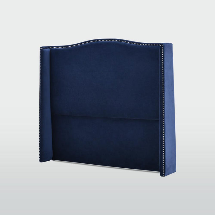 Mornington Bedhead King Blue Velvet
