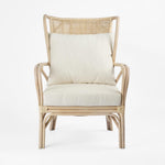 Duke Highback Armchair Natural Whitewash