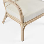 Duke Highback Armchair Natural Whitewash