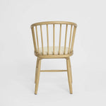 Round Curved Strip Back Dining Chair Natural