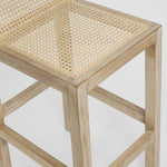 Amalfi Wood & Rattan Counter Stool Natural