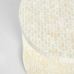 Miami White Shell Side Table
