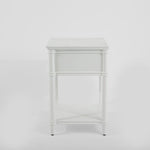 Dakota Bedside Table 1 Drawer White