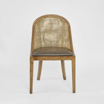 Beau Dining Chair Leather Seat Only Brown