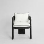 Cassius Occasional Dining Chair Outdoor Black