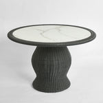 Cassius Round Dining Table 120cm Outdoor Black