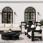 Cassius Round Dining Table 120cm Outdoor Black