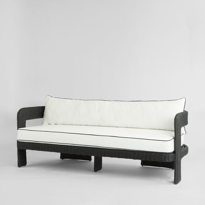 Cassius 3 Seat Sofa Outdoor Black