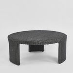 Cassius Outdoor Round Coffee Table Black