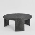 Cassius Outdoor Round Coffee Table Black