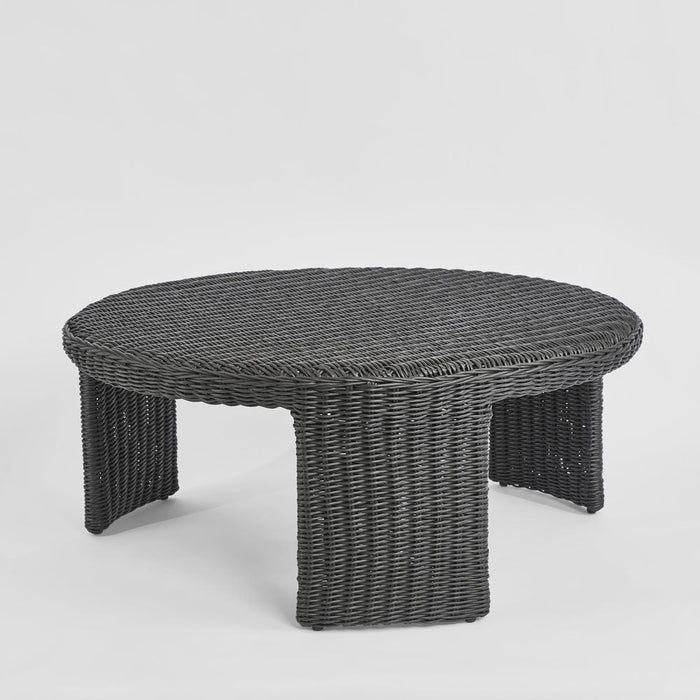 Cassius Outdoor Round Coffee Table Black