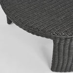 Cassius Outdoor Round Coffee Table Black