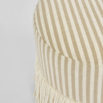 Regatta Fringe Ottoman Beige Stripe