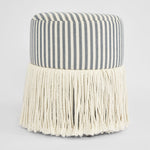 Regatta Fringe Ottoman Blue Stripe
