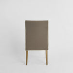 Slip Cover Only - Clifton Dining Chair Short Brown W/Ivory Piping