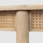 Bayview 120cm Round Dining Table Natural Whitewash