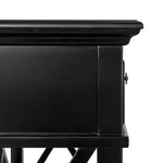 Sorrento 3 Drawer Hamptons 190cm Console Black