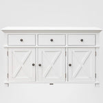 Sorrento 3 Door Hamptons 145cm Buffet White