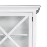Sorrento Large Glass Door Hamptons Cabinet White