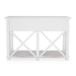 Sorrento Hamptons 130cm 2 Drawer Console White