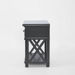 Sorrento Hamptons Bedside Table W/Drawer Black