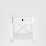 Sorrento Hamptons Bedside Table W/Drawer White